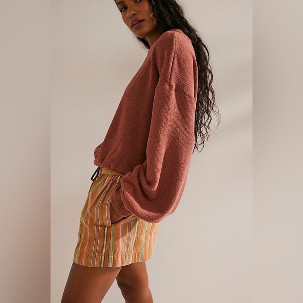 Free People Beach Happy Pullover in Chutney Size S